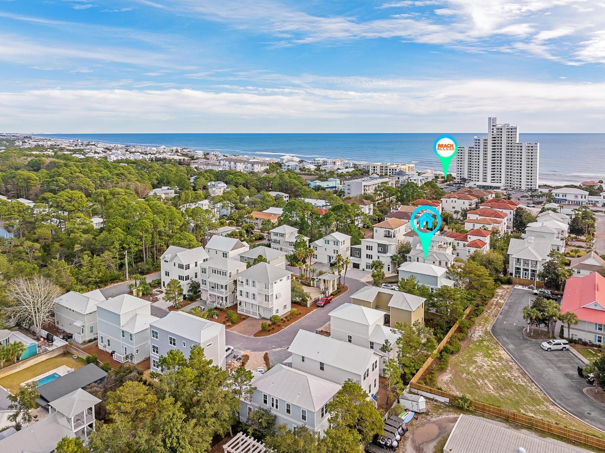 Shellabrate Good Times A Brand New Home For 2024 Only 3 Blocks To The Beach With Community Pool Santa Rosa Beach Exterior foto